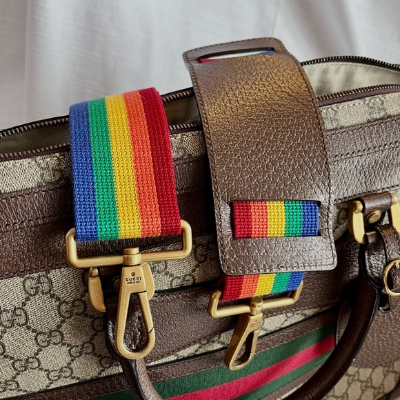 Gucci Gold GG Supreme Briefcase - Picture 3 of 3